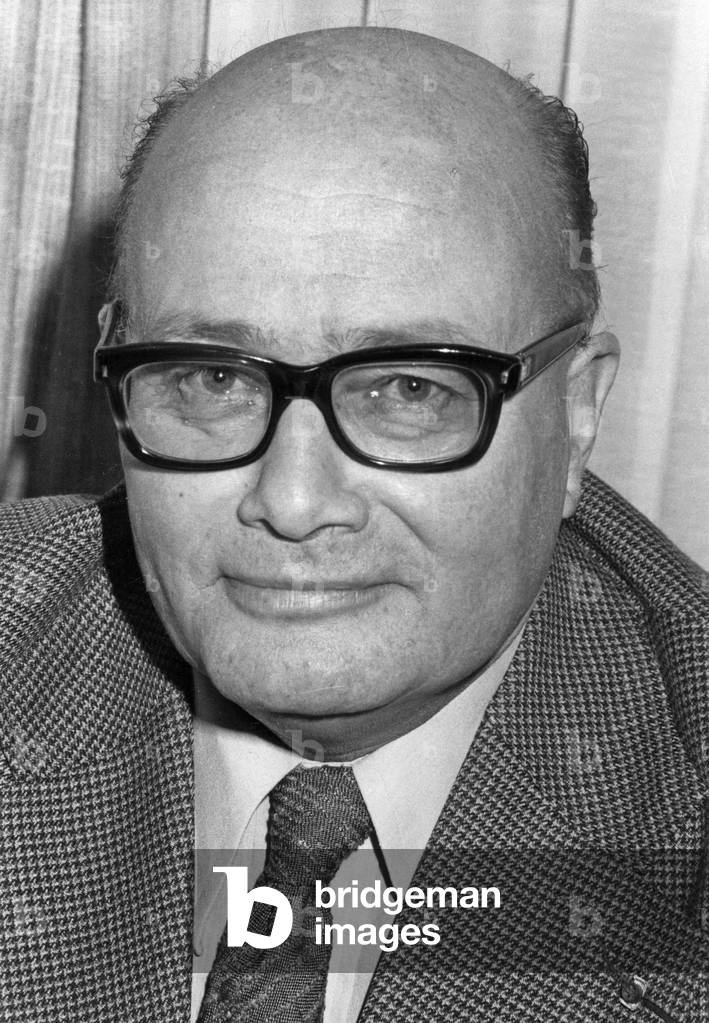 Joel Le Tac In His Office Of The National Assembly December 5, 1978 (b/w photo)
