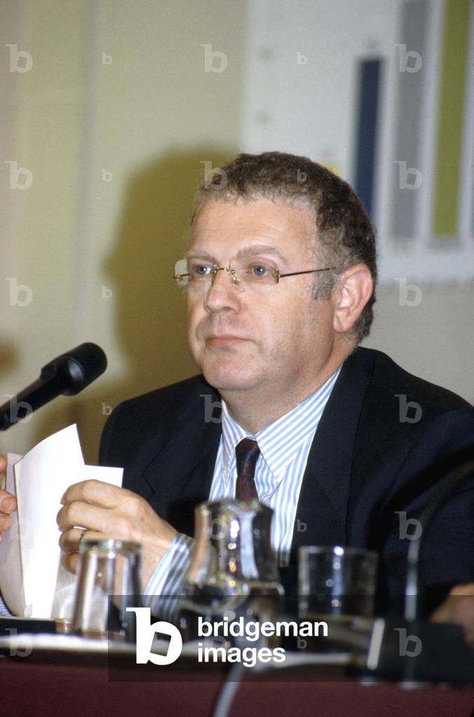 French Minister of Finances Michel Charasse here Speech in Front of Peers of France October 27, 1988 (photo)