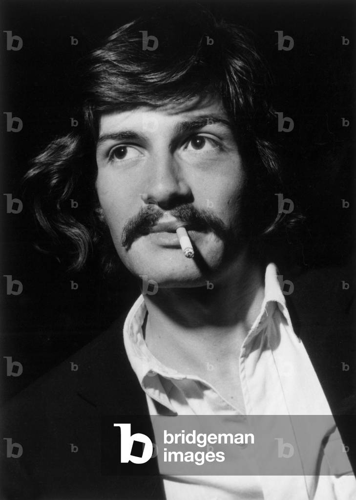 Un Officier De Police Sans Importance De Jeanlarriaga Avec Marc Porel 1973 (b/w photo)