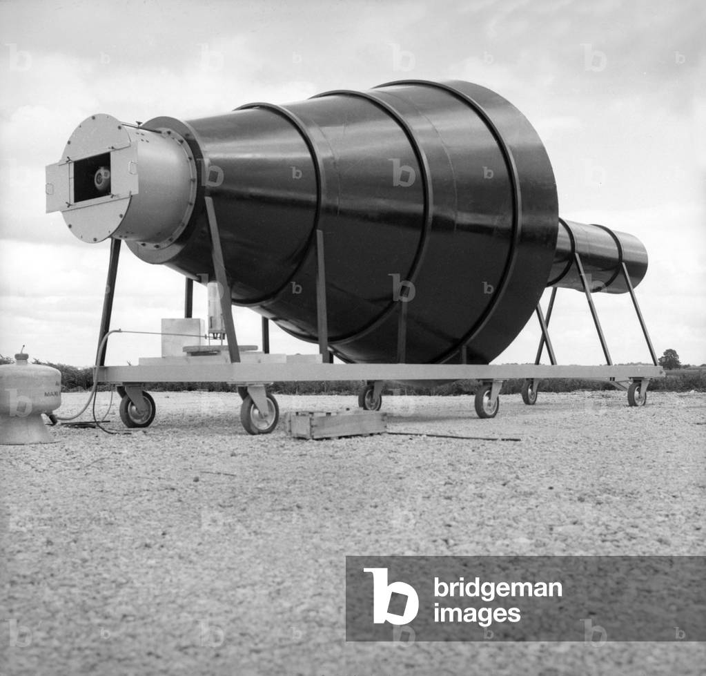 Device Invented By Professor Dessens To Count Particles at The Origin of Hailstorms, Lannemezan Physics Institute (France), September 20, 1967 (b/w photo)