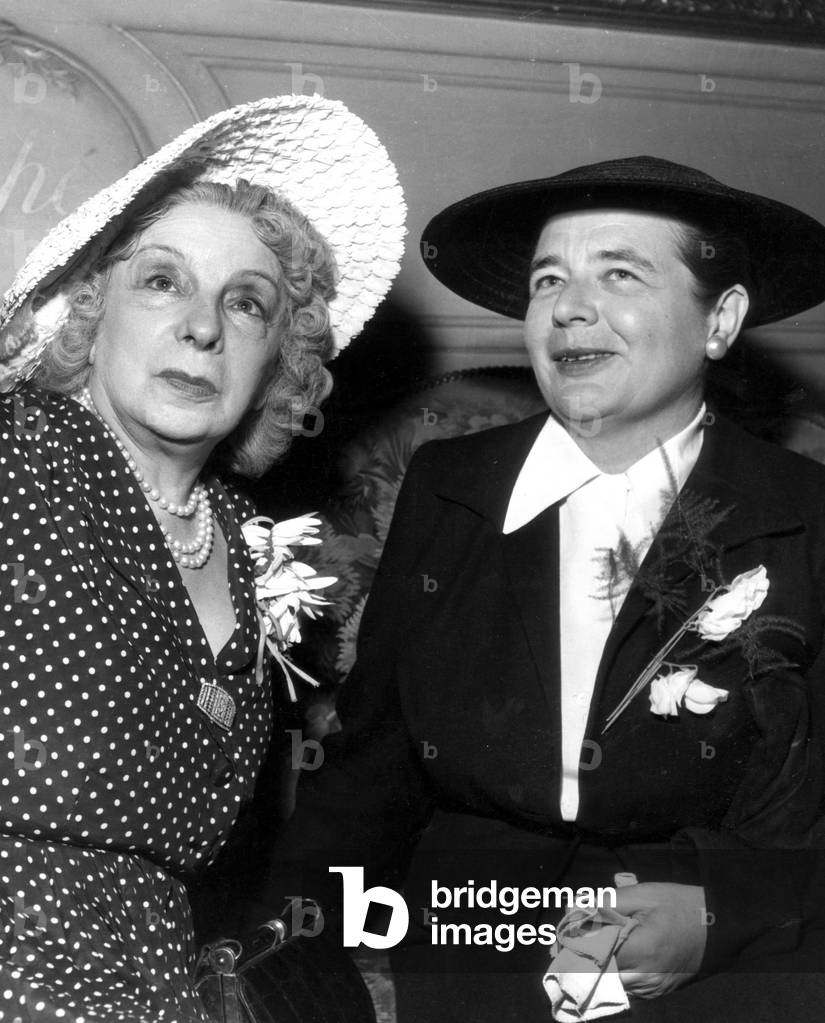 Marguerite Yourcenar , With Mrs Simone Receives The Femina Vacaresco Prize (Also Called The Summer Femina Prize For Philosophical Or Documentary Work) For her Book 