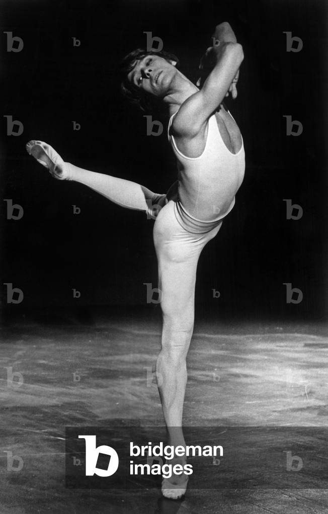 Mickael Denard Dancing In August 1975 (b/w photo)