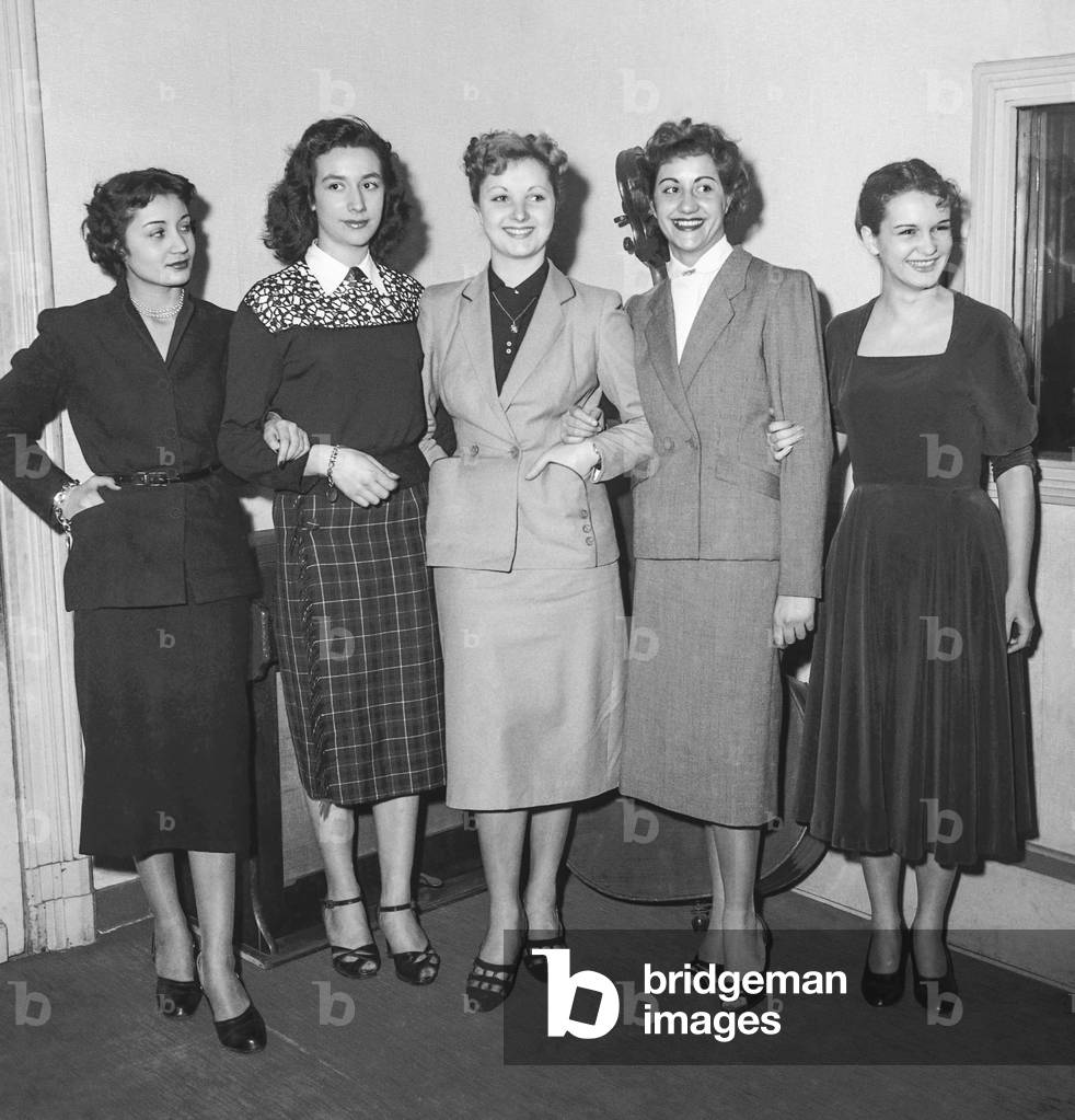 Election de Miss France 1952 (b/w photo)