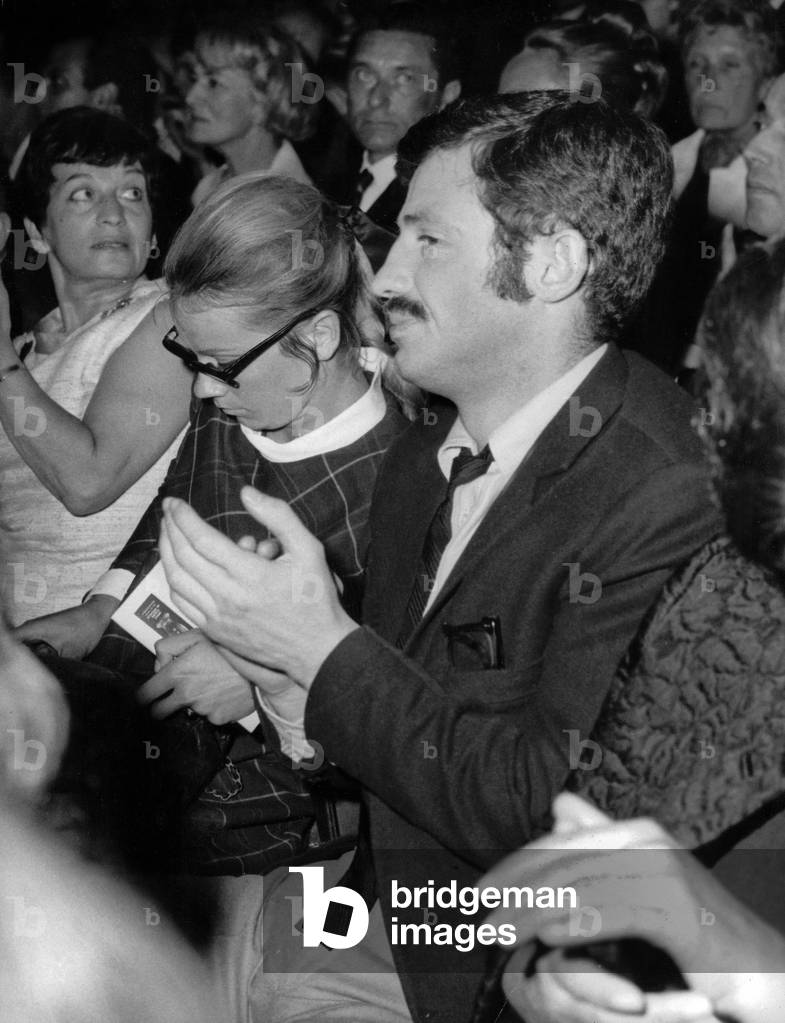 Jean-Paul Belmondo and his Sisterr Muriel at Premiere of Play 