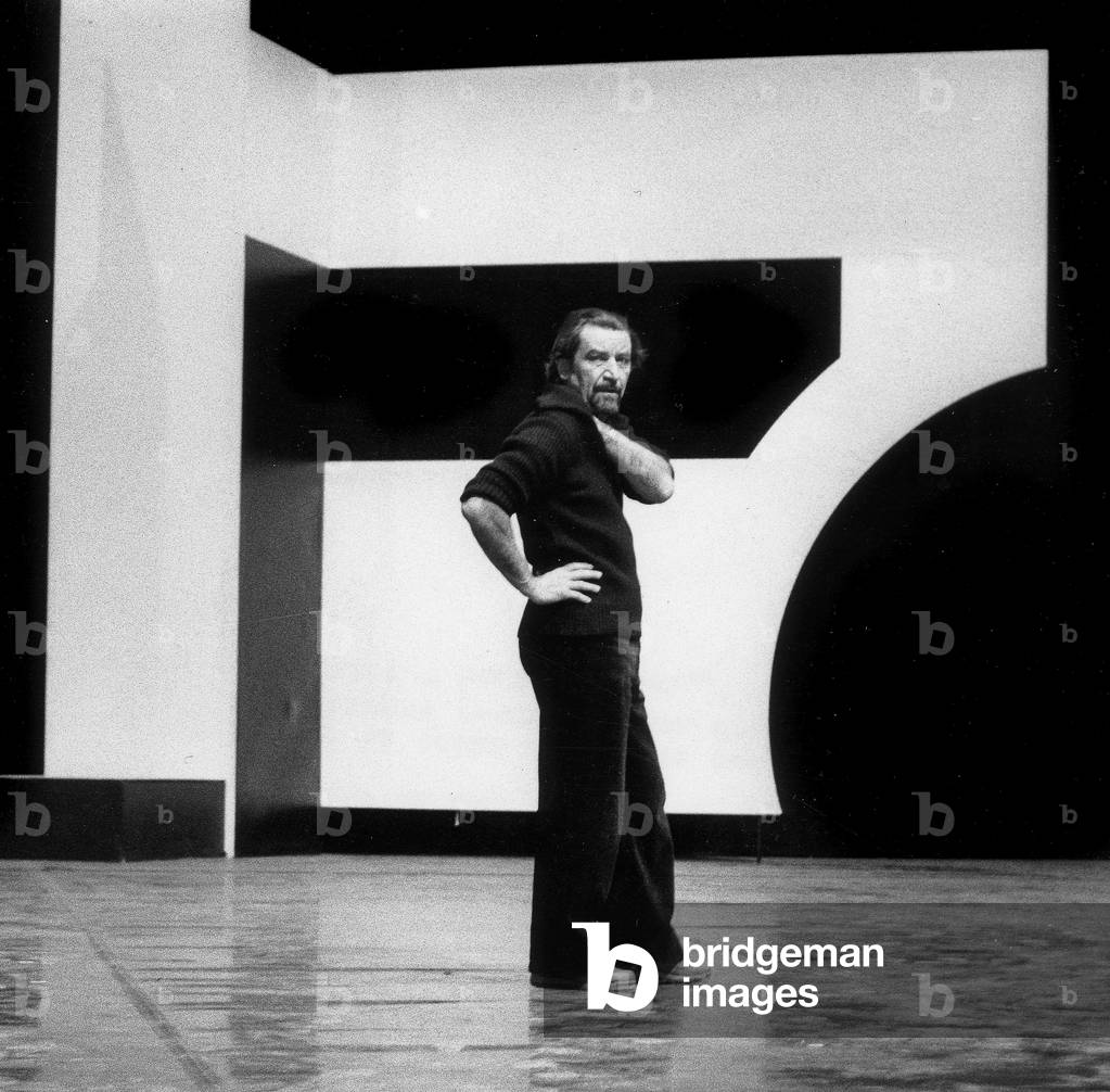 Maurice Bejart on Stage during Rehearsals For Ballet 