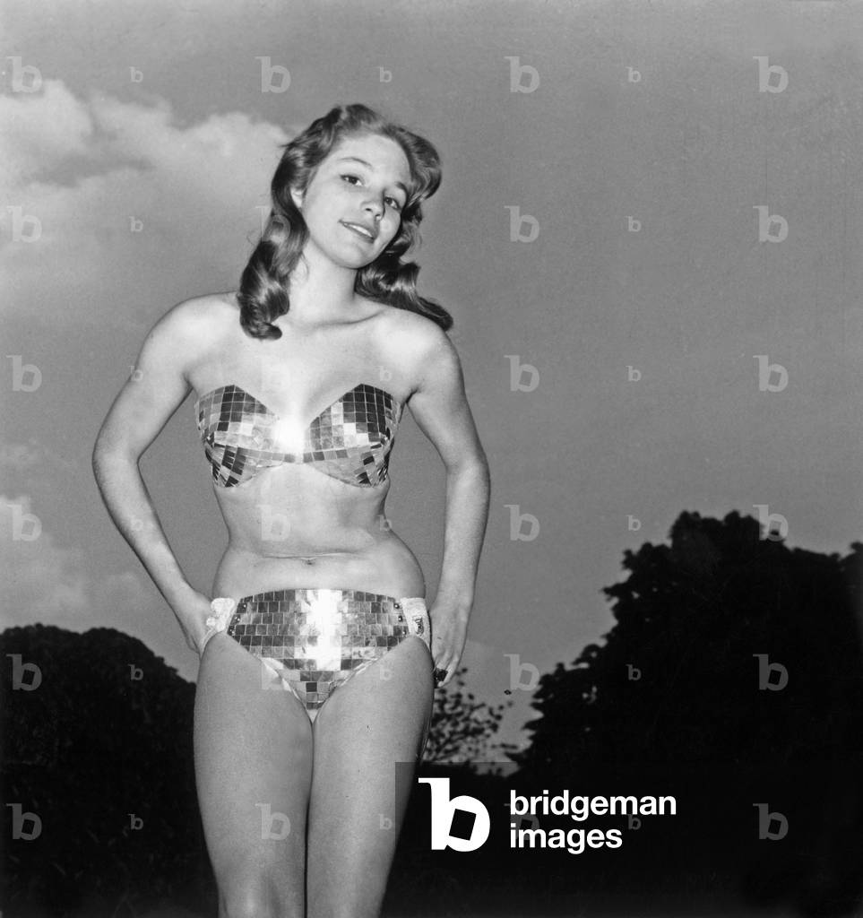 Catherine Bleuze and the Martian Bikini May 26, 1955 (b/w photo)