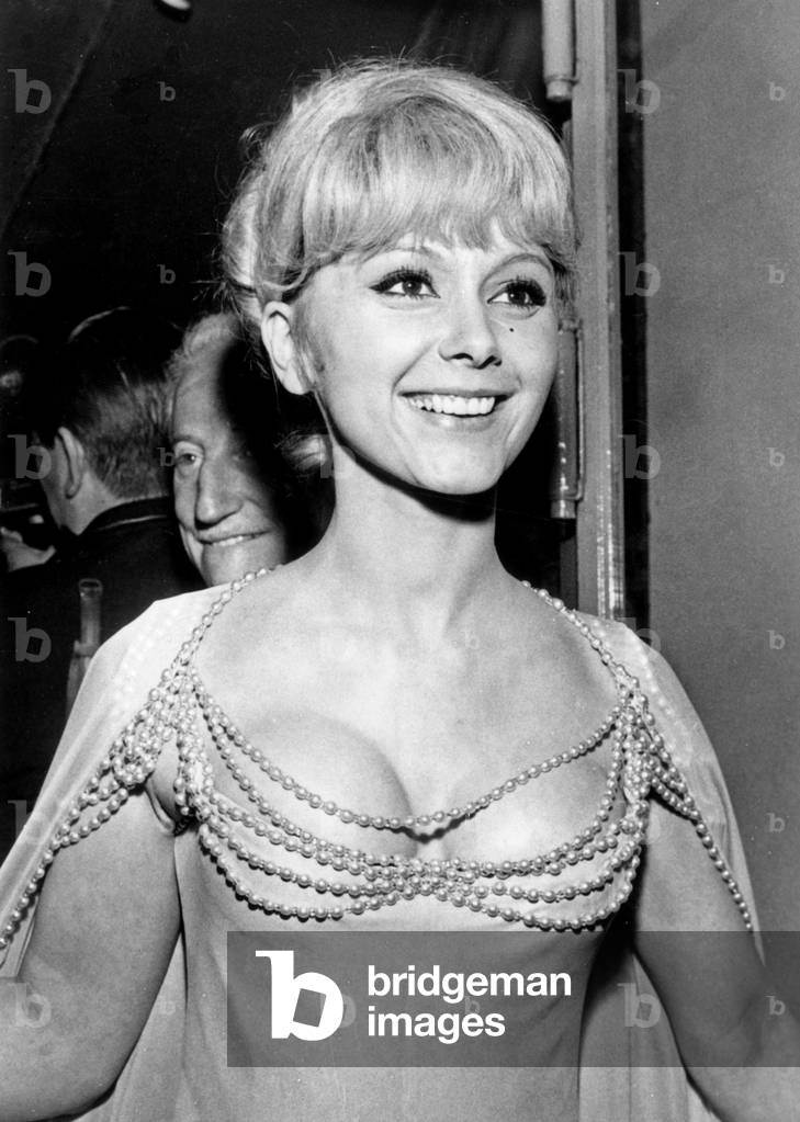 Cannes Film Festival : Actress France Anglade, May 17, 1966 (b/w photo)