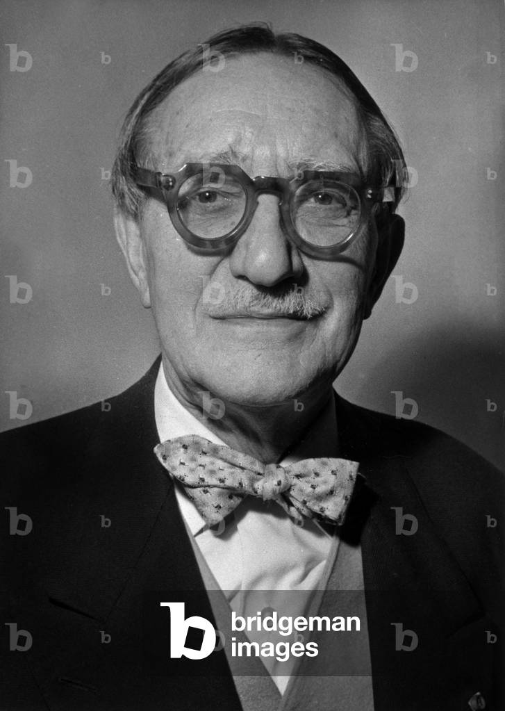Robert Kemp (1879-1959), French Critic, November 22, 1956 (b/w photo)