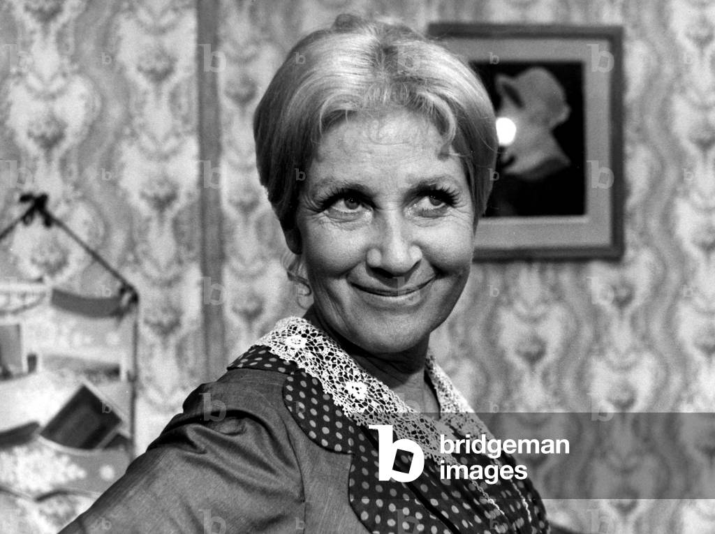 Blanchette Brunoy dans le telefilm Pierre et Jean d apres GuydeMaupassant le 19 juillet 1972 (b/w photo)