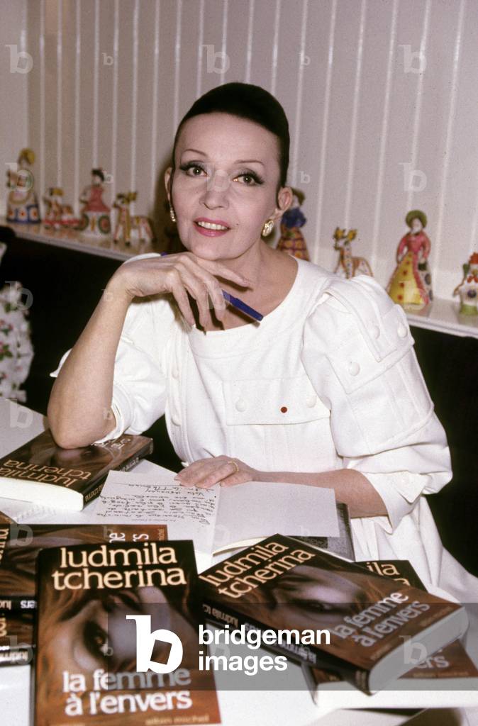 Dancer Ludmilla Tcherina Dedicating her Book 