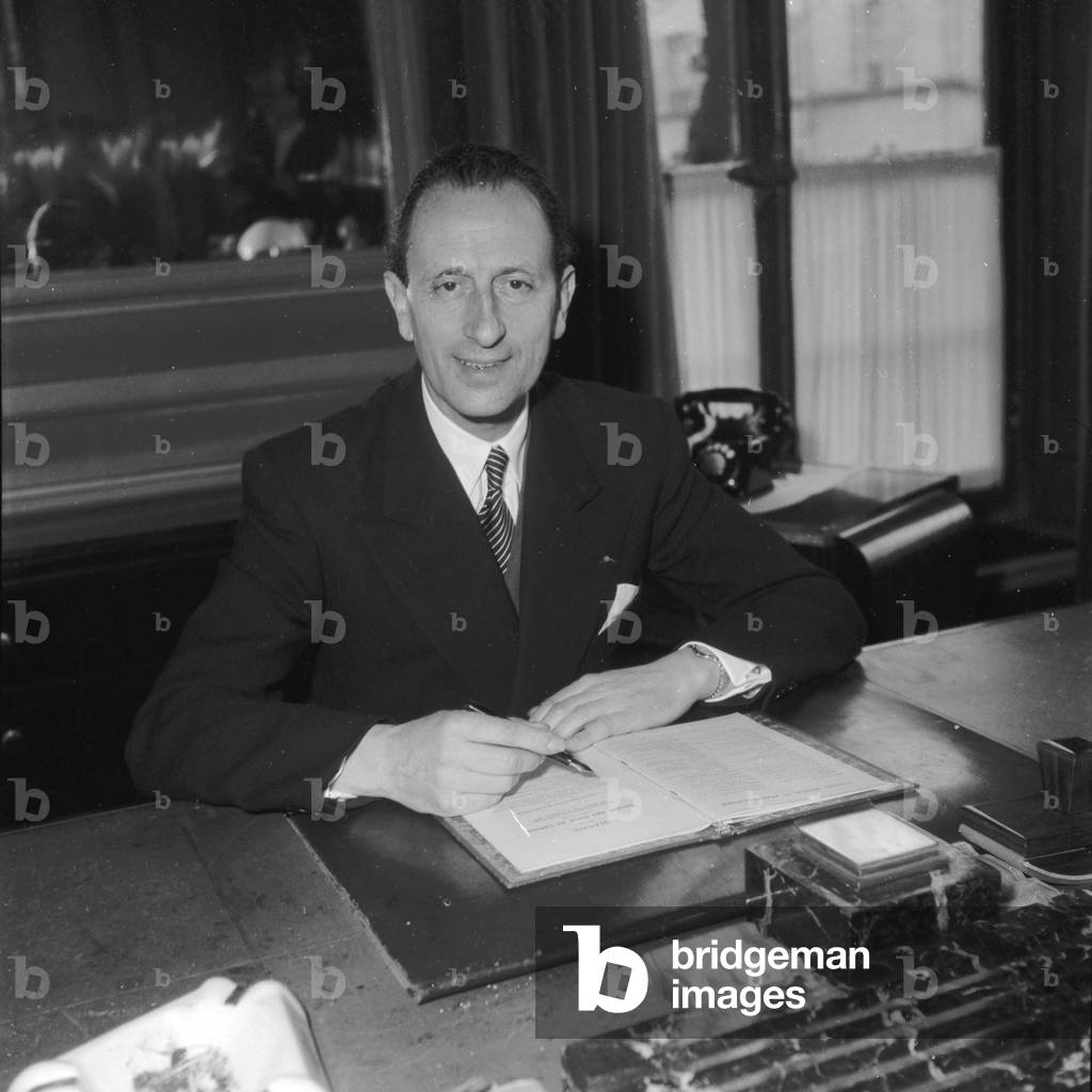 Paul Vialar, President of the Societe des Gens de Lettres, (Photography) 1952