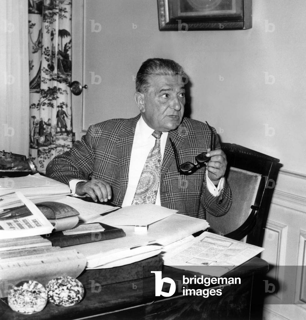 Press Conference by Master Tixier Vignancourt Lawyer De Mr Rives-Henrys (b/w photo)