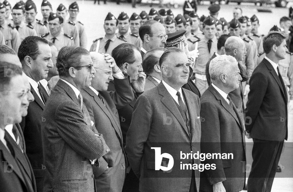 Mr Pompidou, Valery Giscard d'Estaing, 1964 (photo)