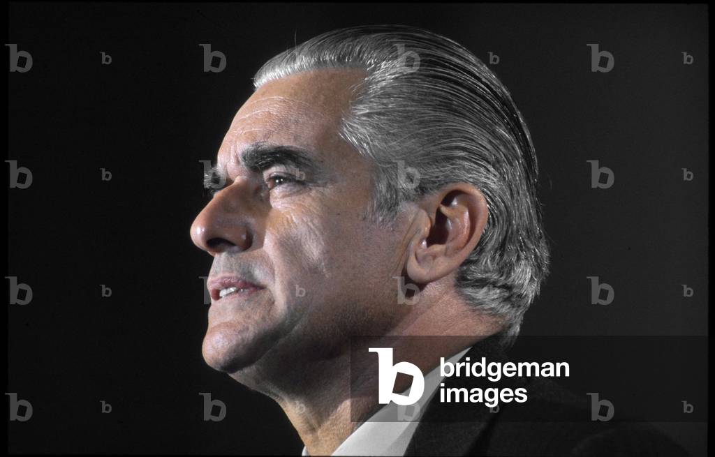 French Politician Jacques Chaban Delmas Candidate To French Prisidency April 16, 1974 (photo)