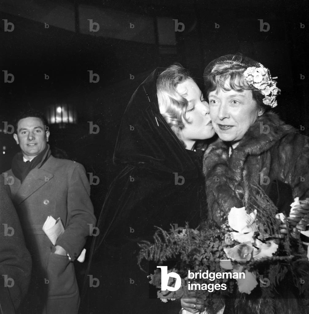 Cecile Aubry and his Mother at Premiere of Film 