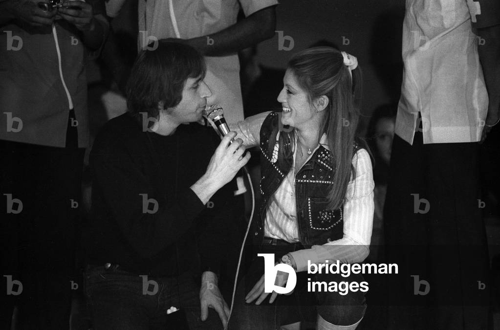 Jean-Loup Lafont and Sheila (b/w photo)