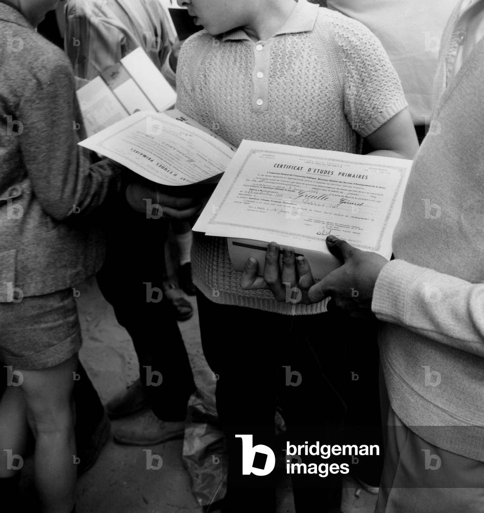 Prizegiving at The End of The School Year in Trigan in 1967 (b/w photo)