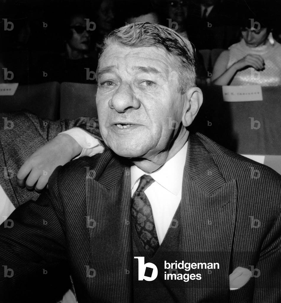 French Actor Robert Dalban February 16, 1967 (b/w photo)