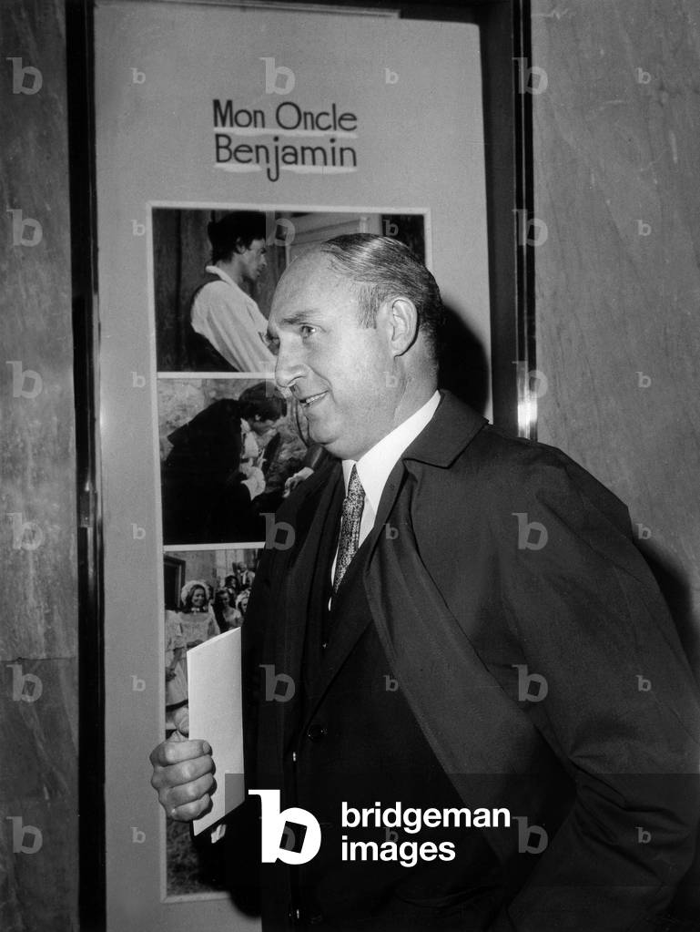 French Deputy Lucien Neuwirth Arriving at Mercury Movie Theater in Paris For Premiere of Film 