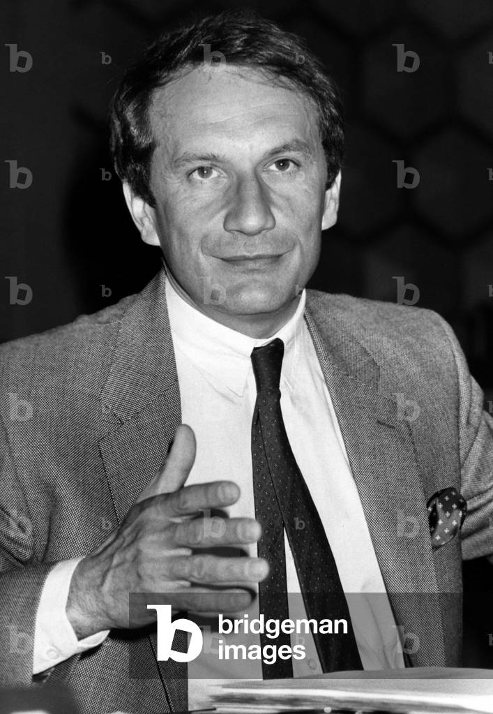 Gerard Longuet En 1990 (b/w photo)