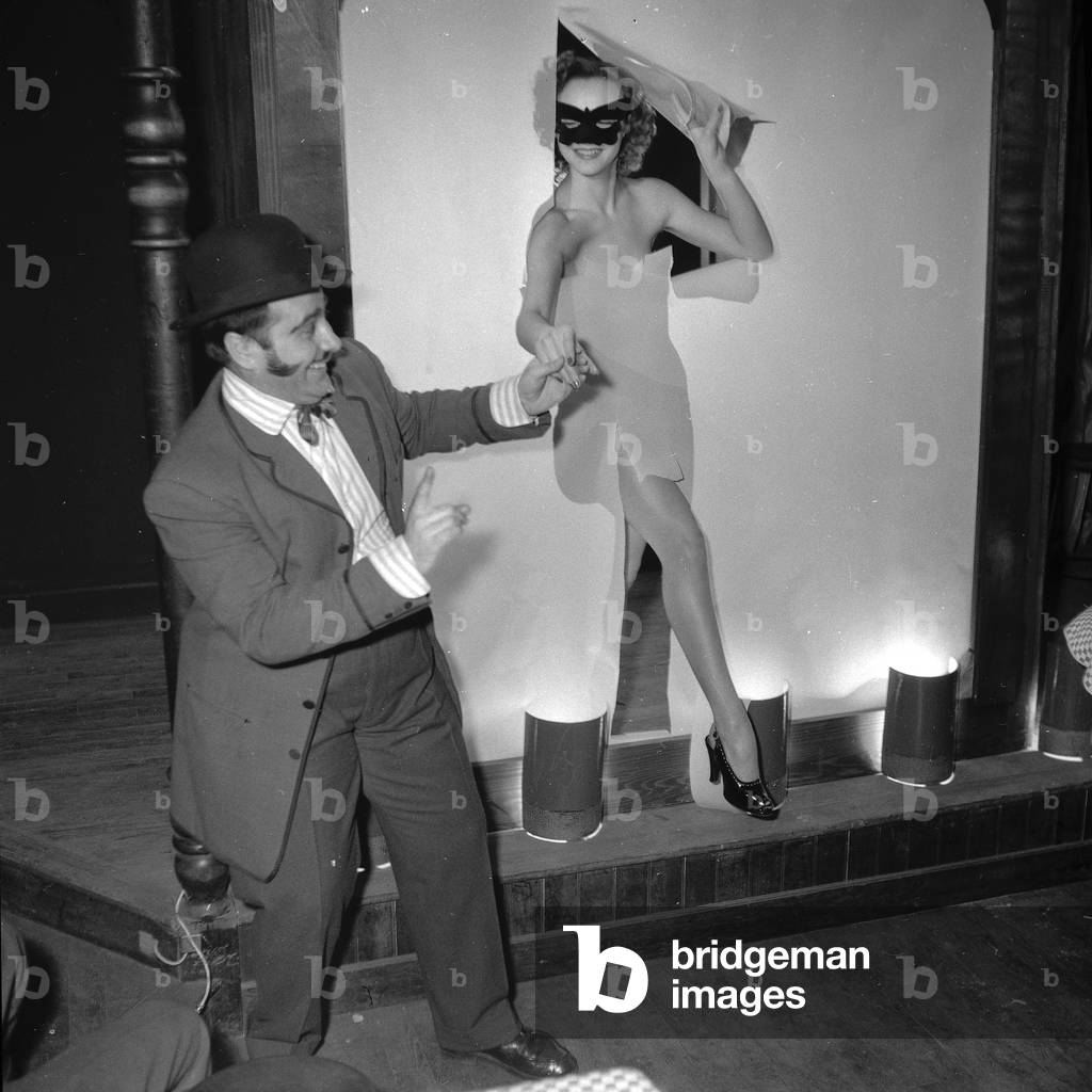 Mysteria, artist of the Crazy Horse Saloon, Paris, 1952