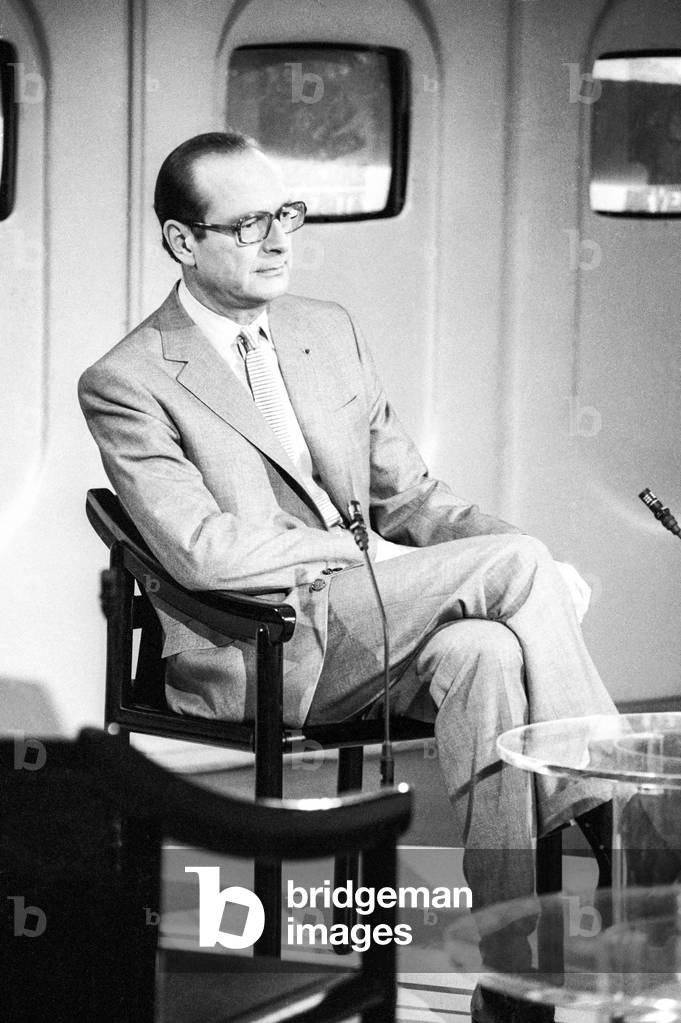 Jacques Chirac during tvprogram 