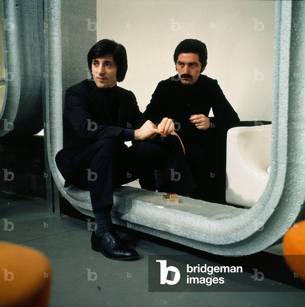 Fashion Designer Paco Rabanne (R) C. 1969 (photo)