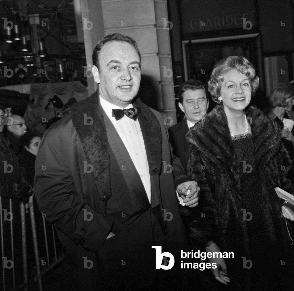French Actors Raymond Pellegrin and Gisele Pascal January 31, 1964 (b/w photo)