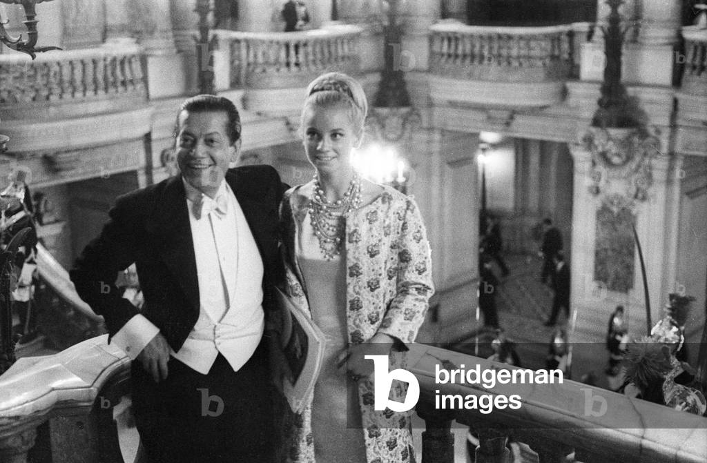 Muriel Belmondo and Serge Lifar at Gala Night at The Opera in Honor of King Olav of Norway Who Attended Lifar'S Ballet 