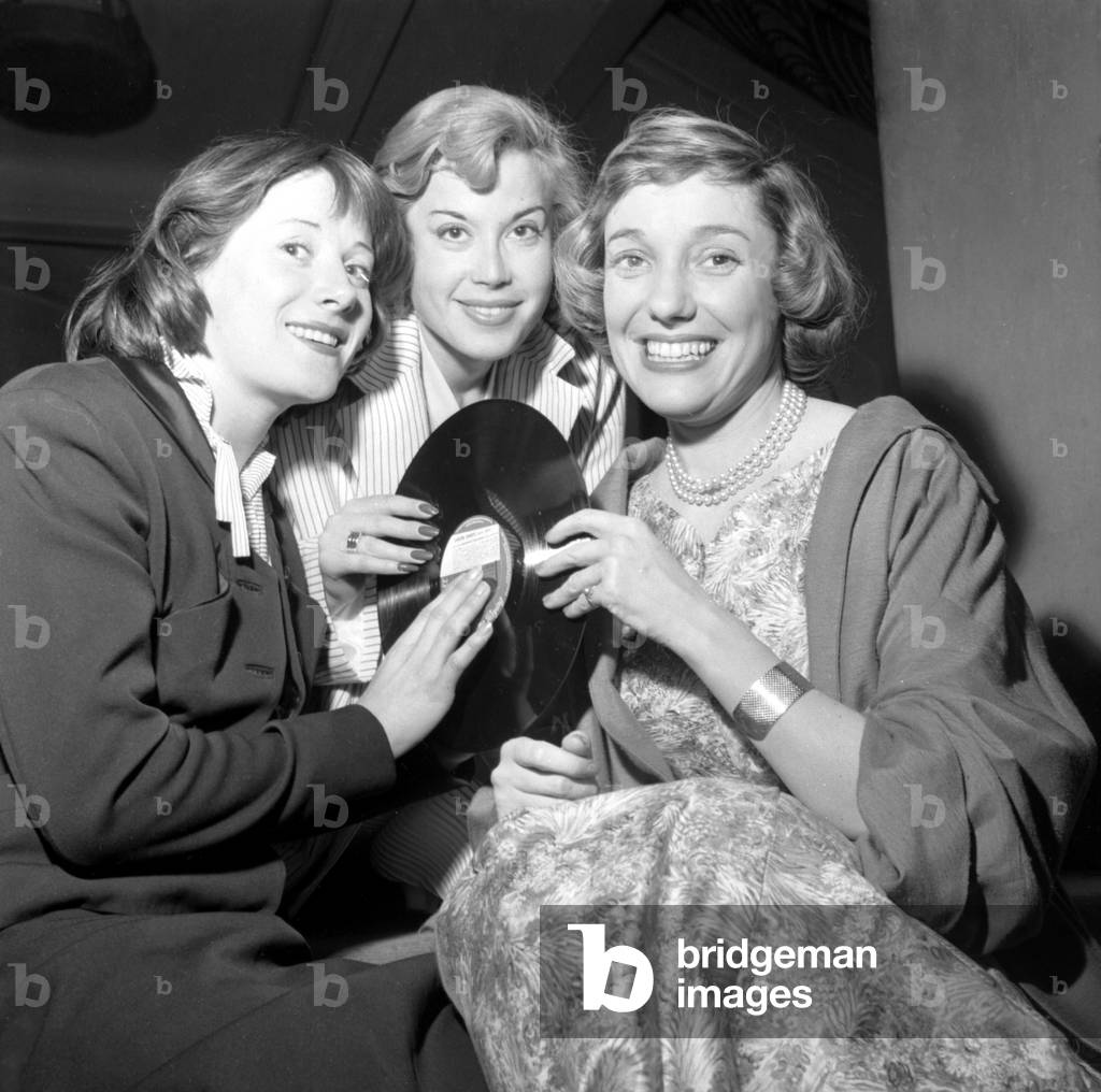 Colette Renard With Mathe Altery and Carline Have Won A Record Prize June 11, 1957 (b/w photo)
