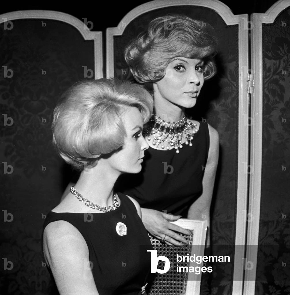 Hairstyles By Jacques Dessange Presented In Les Salons De L'Hotel Crillon In Paris On March 17, 1961. Neg: B15622 (b/w photo)