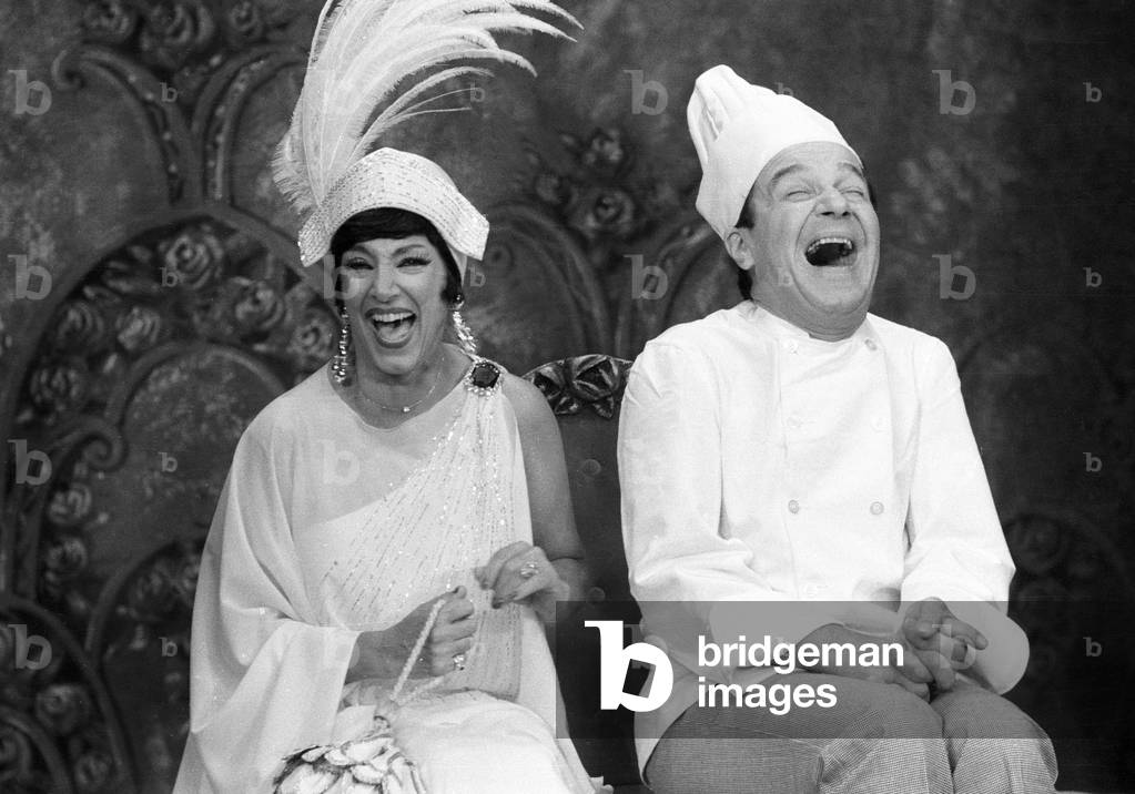 French Comedians Micheline Dax and Jean Jacques in Play 