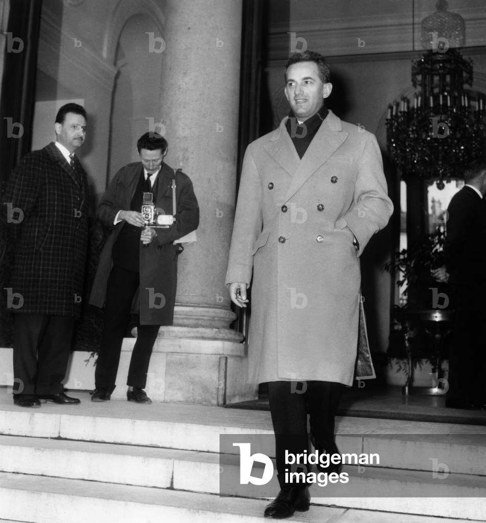 April 16, 1962 Alain Peyrefitte Just Become Nun Secretary of State A Information (b/w photo)