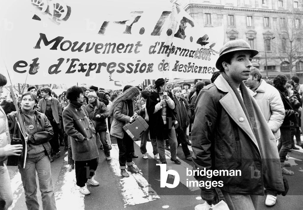 Homesexual Demonstration in Paris in Favour of Free Radio 