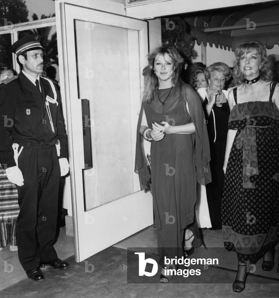 Marina Vlady and France Roche at Cannes Festival on May 22, 1980 After Screening of Film 