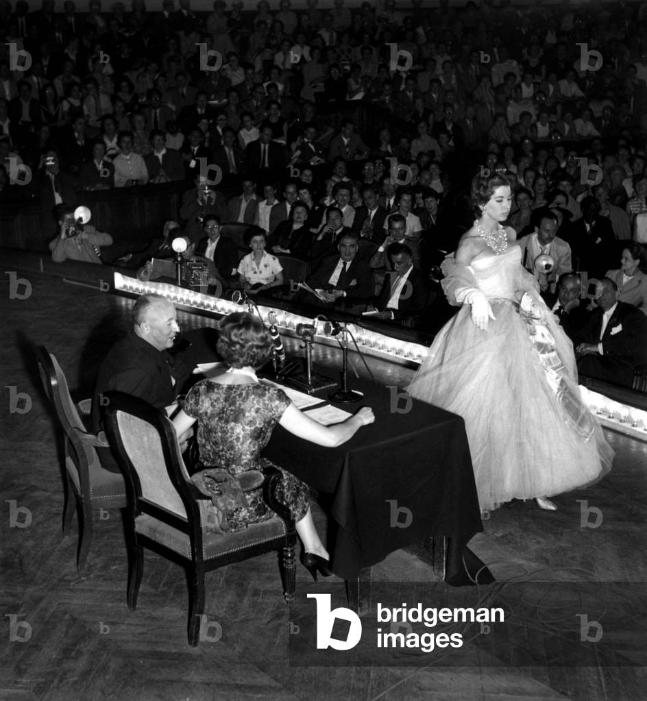 French Couturier Christian Dior Invited at Sorbonne University For Conference About Social Economic and Cultural Importance of Fashion August 4, 1955 (b/w photo)