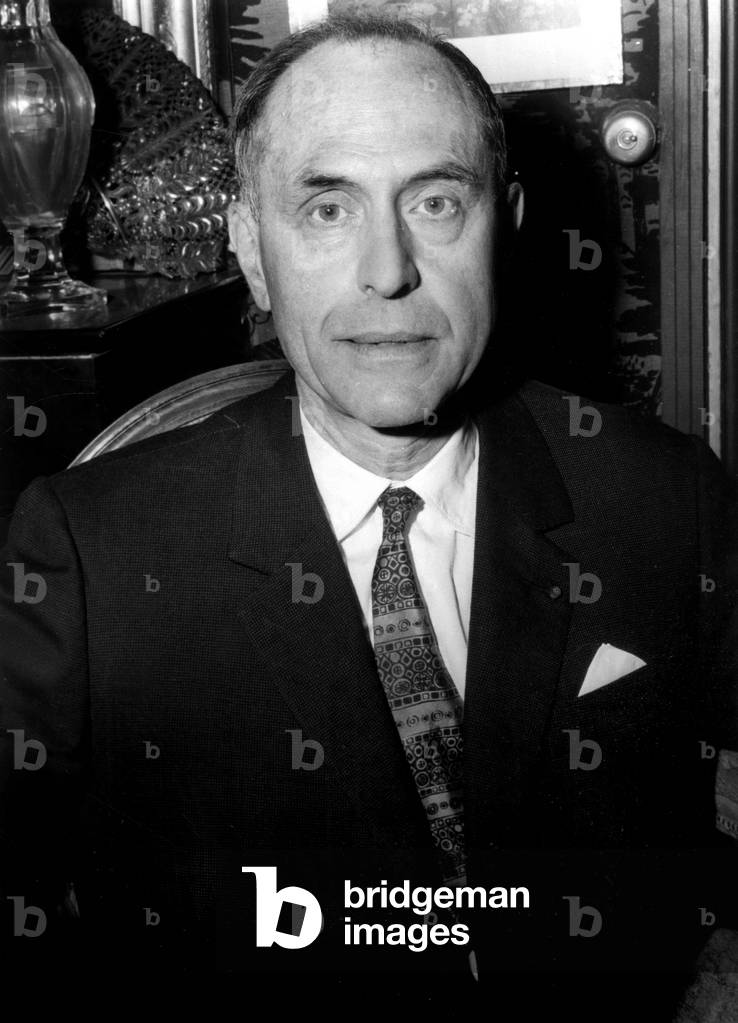 Mr Jean Auburtin President of the City Council of Paris Chez Lui June 25, 1963 (b/w photo)