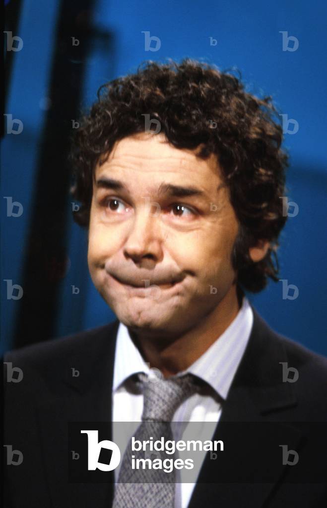 French Singer Pierre Perret on TV Programme January 22, 1979 (photo)