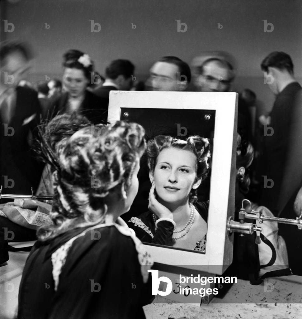 Hairstyle Contest, Paris, March 31, 1946 (b/w photo)