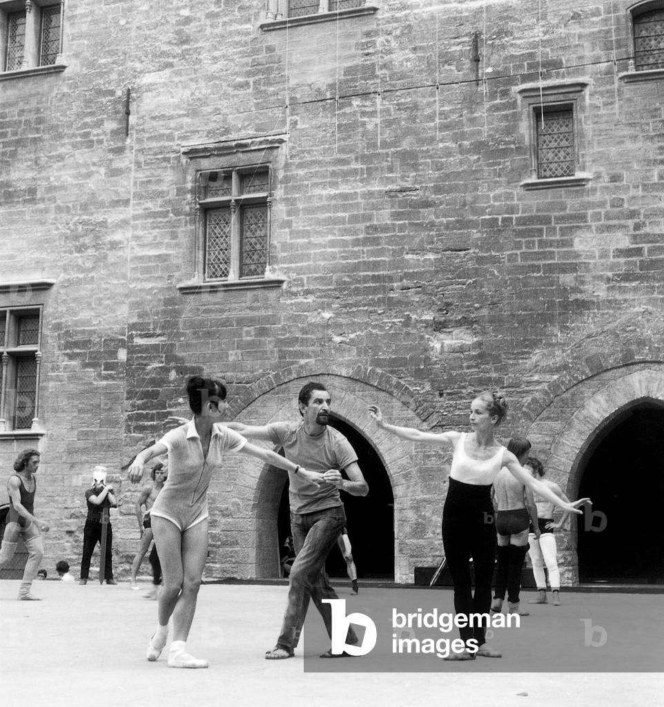 French Choreographer during Rehearsal of Ballet 