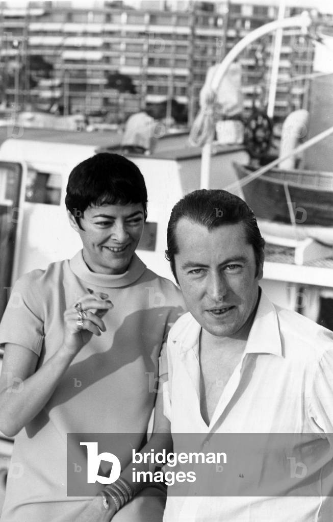 Departure For A Cruise For Bernard Buffet and his Wife Annabel, 1965 (b/w photo)