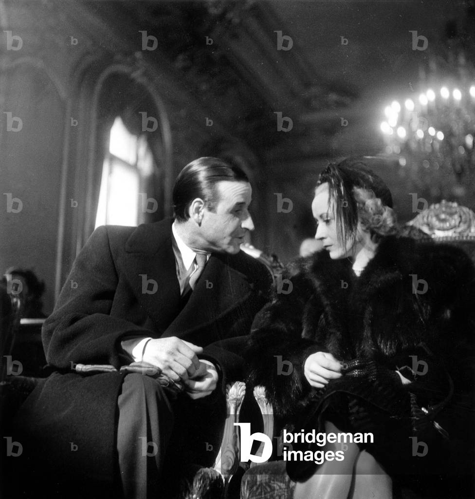 Wedding of Director Christian Jaque and Renee Faure February 8, 1947 (b/w photo)