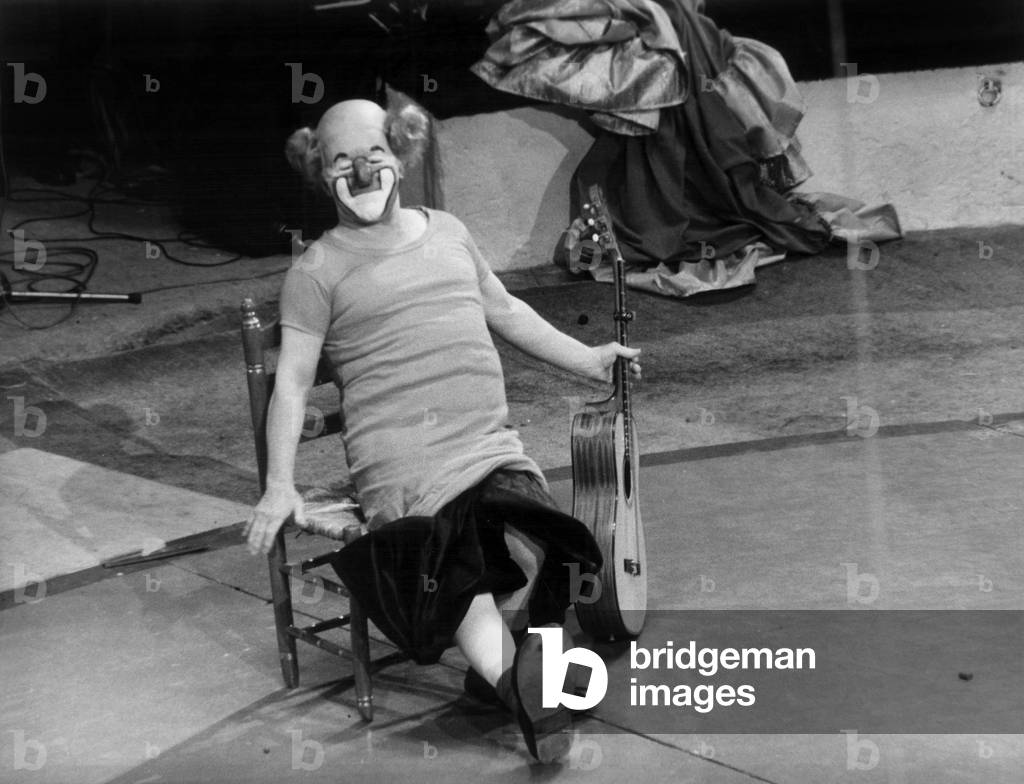 Charlie Rivel Presented A Clown Number On The Winter Circus Track At The Union Of Artists Gala April 29, 1972 (b/w photo)