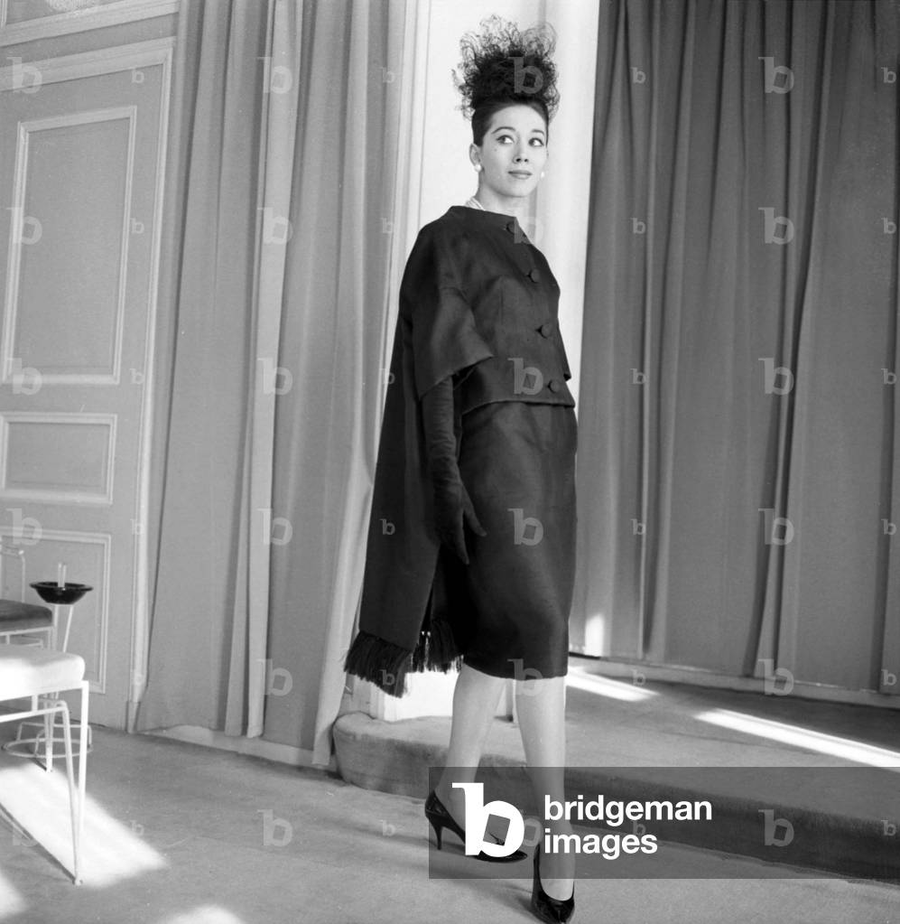 Fashion By Jacques Heim, March 1St, 1960 (b/w photo)