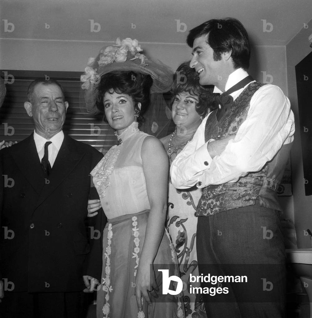 Francoise Fabian et Jean-Claude Brialy (b/w photo)