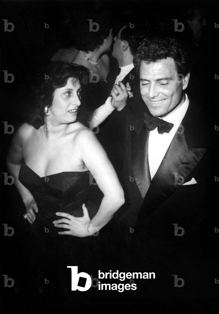 Anna Magnani and Raf Vallone February 1951 (b/w photo)
