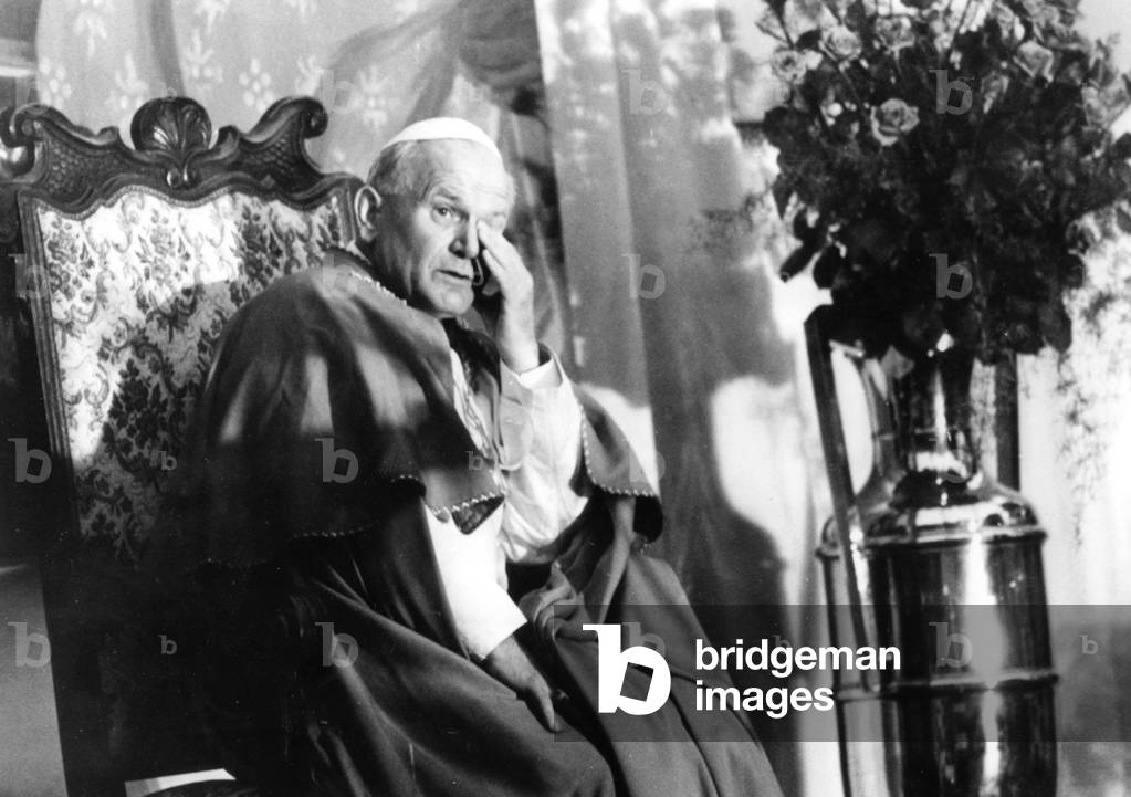 Pope John Paul Ii (Karol Wojtyla), here in Poland in June 1979 (b/w photo)