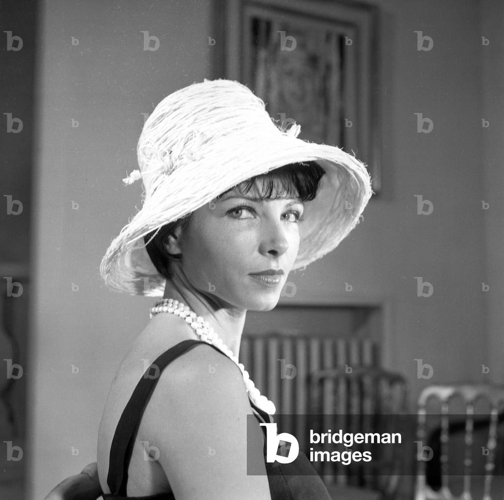 Cloche Hat By Carven, Paris, January 18, 1961 (b/w photo)