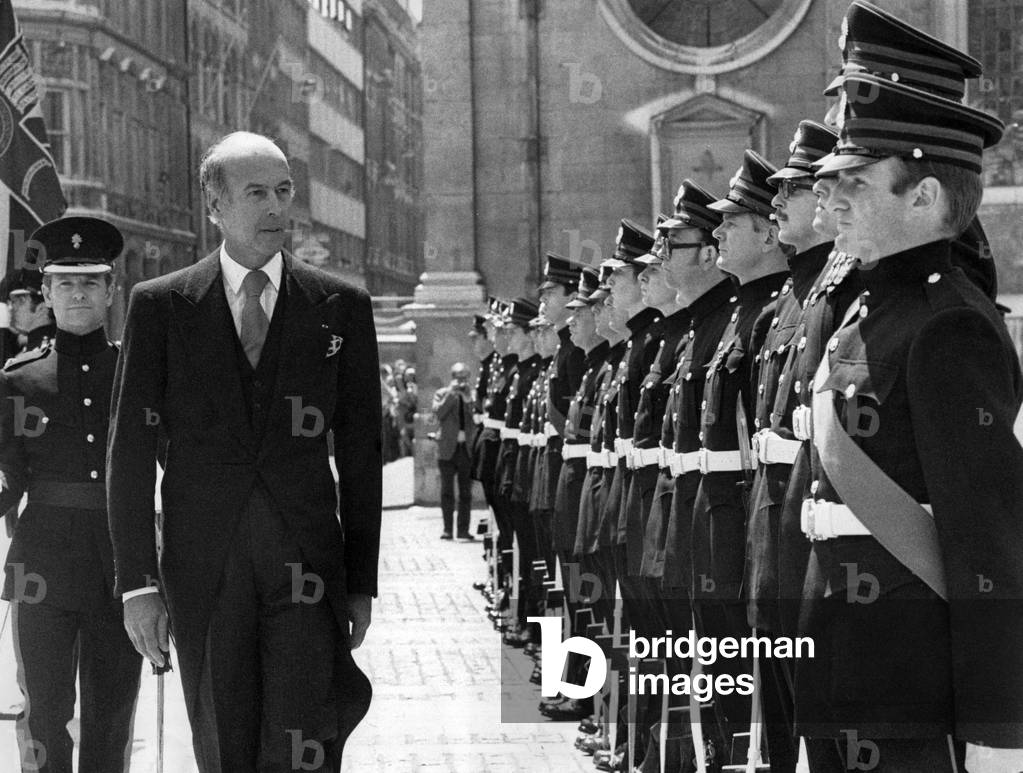 Valery Giscard d'Estaing (b/w photo)