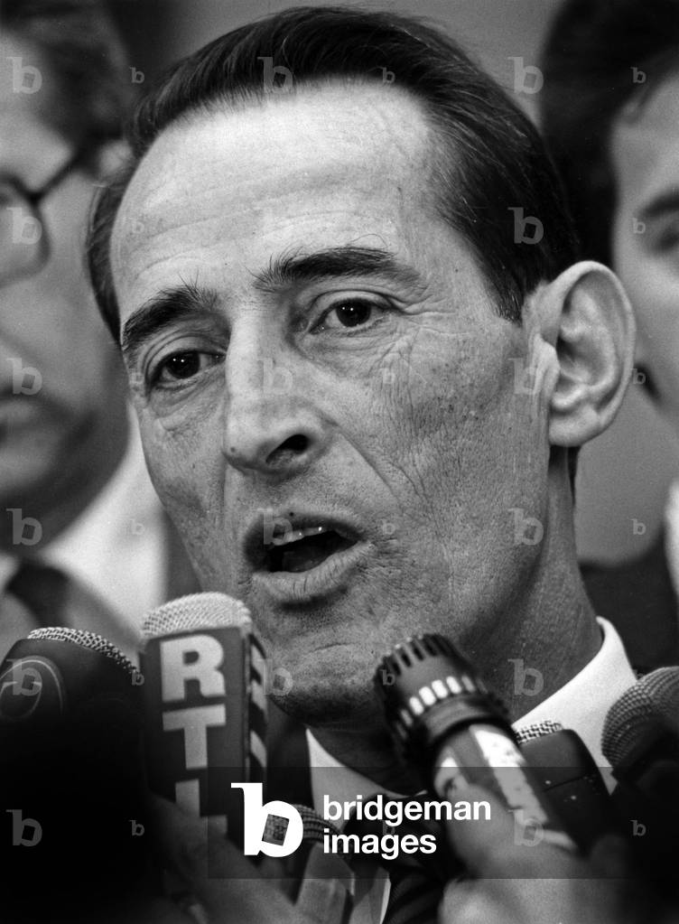 Pierre Daniel President of Unapel After Meeting With Francoismitterrand May 25, 1984 (b/w photo)